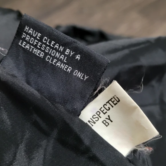 Vintage 90’s Pelle Club Hooded Black Genuine Leather Jacket M Mobwife Heavy - Picture 5 of 11